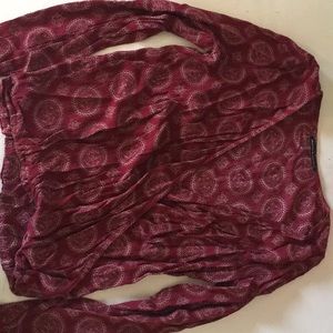 Brandy Melville Long Sleeved Cross Fronted Top